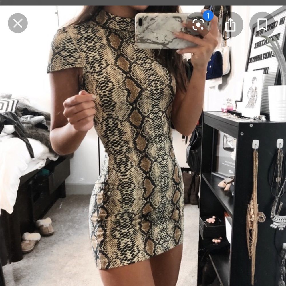 I.am.gia snake print midi dress small